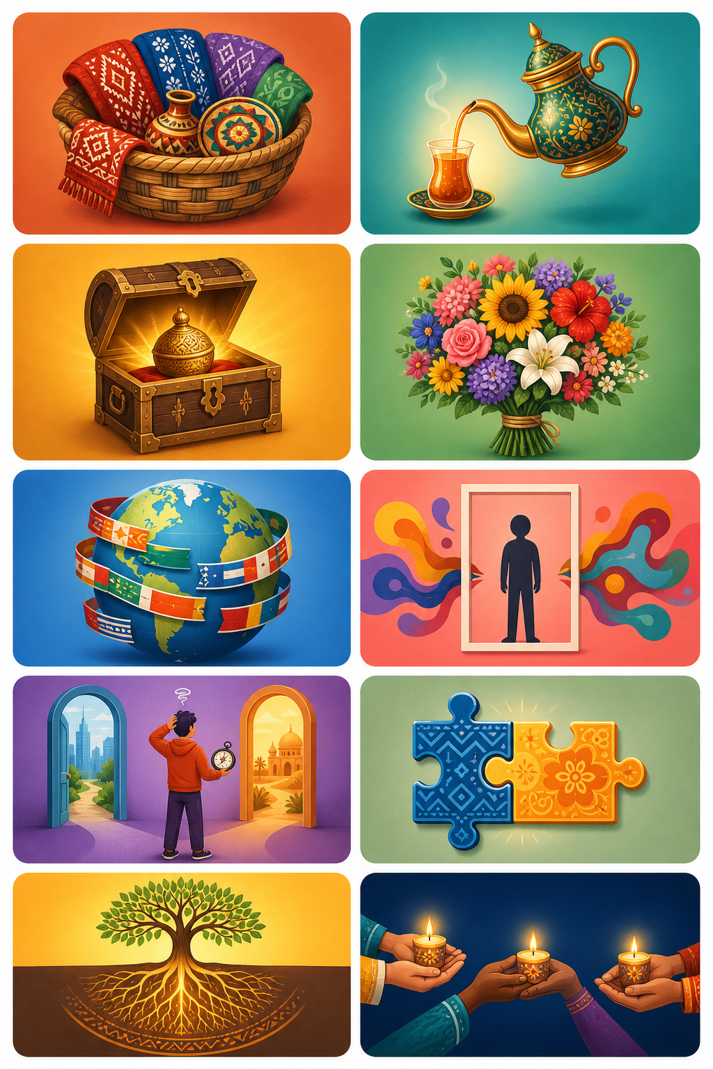 Unit 6 visual flashcards — Cultural Values